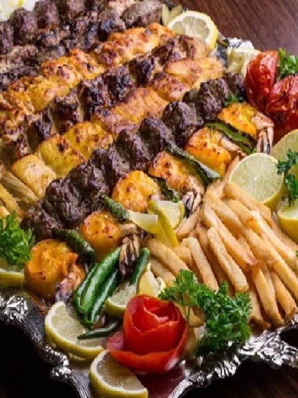 Inside Flaming Grill
